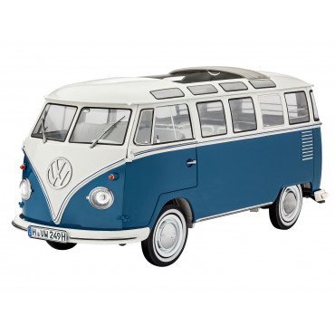 KIT PARA MONTAR REVELL KOMBI VOLKSWAGEN T1 SAMBA BUS 1/16 223 PEÇAS REV 07009